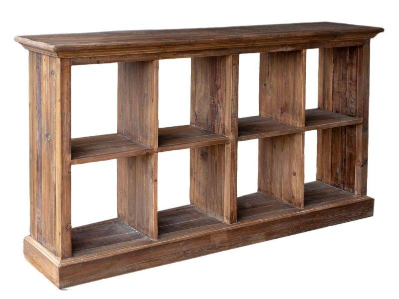 Open Back Long Bookcase